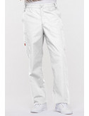 Pantalon Médical homme, Dickies, "EDS signature" (81006) blanc face